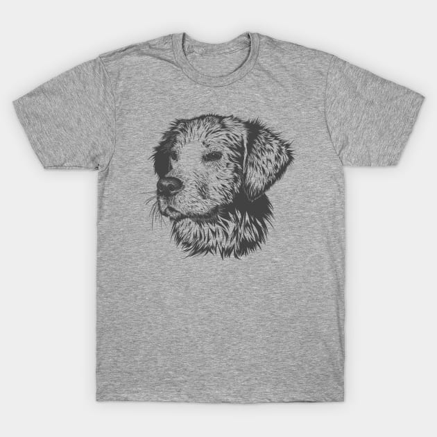 Puppy Pencil Drawing T-Shirt by PatrioTEEism